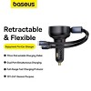 Baseus Enjoyment Pro Car Charger C + Retractable C & iP Cable 60W - Cluster Black - 2 of 4
