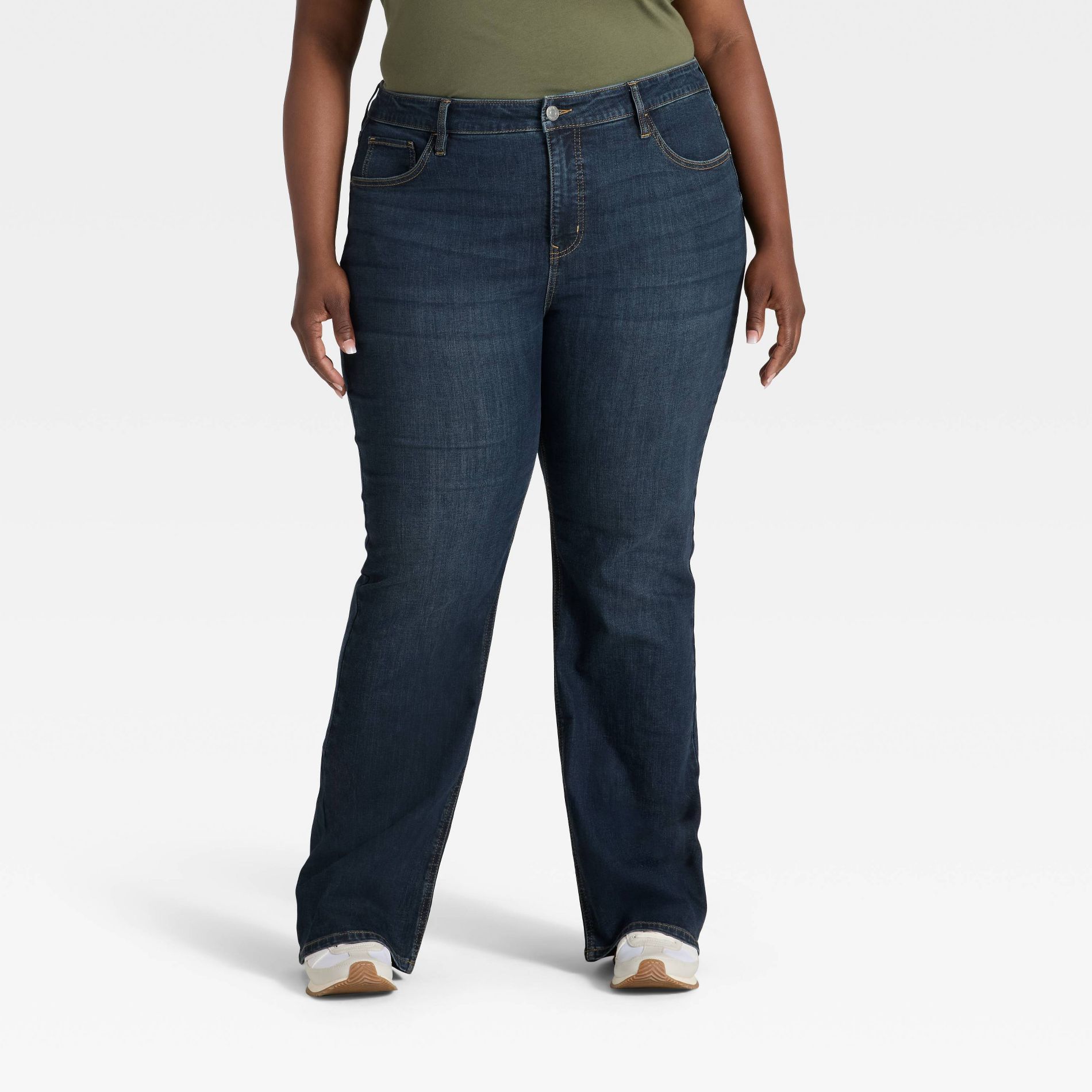 Women's High-Rise Bootcut Jeans - Ava & Viv™ Dark Wash