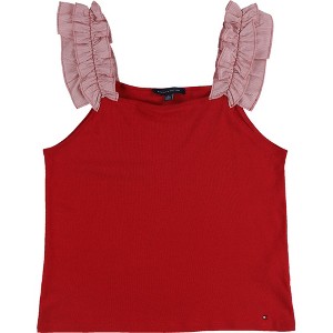 Tommy Hilfiger Womens Ruffle Strap Tank Top - 1 of 2