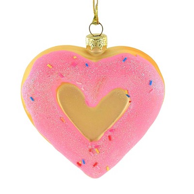 Holiday Ornament 3.25" I Heart Donuts Christmas Sweets Sprinkles  -  Tree Ornaments
