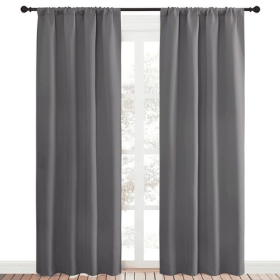 NICETOWN Blackout Curtains Rod Pocket Thermal Insulated Privacy Drapes（2 Panels）