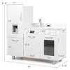 Kids Pretend Kitchen Playset Cooking Toys Toddler Gift w/ Simulated Sound - 3 of 4