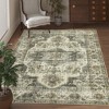 Washable Rug 6x9 – Anti-Slip Low Pile Ultra-Thin Vintage Distressed Stain-Resistant Non-Shedding Throw Carpet for Living Room, Bedroom, Taupe - 4 of 4