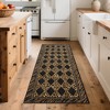 Leopard Print Large Area Rug Soft Low Pile Checkered Hallway Runners Indoor Living Room Carpet Rugs - 2 of 4