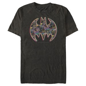 Men's Batman Shield Logo Comic Panel T-Shirt - 1 of 4