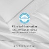 Double Stitch Cotton Tencel Sheet - Bed Sheets Set Queen Size, 4Pc Luxury Hotel Bedding Set, Soft, Cooling & Breathable for Hot Sleepers, Deep Pocket - 2 of 4