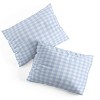 Deny Designs Color Poems Gingham Pattern Blue Duvet and Sham Set - 4 of 4