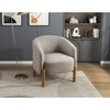 NicBex Accent Chair Solid Wood Legs Durable Frame Lounge Chair Reading Chair Comfy Chair for Living Room, Taupe - 3 of 4