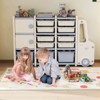 Costway Kids Toy Storage Organizer with 2 Cabinets & 11 Removable Bins for Playroom,Bedroom - 4 of 4