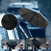 Unique Bargains Manual Open Close Umbrella Retractable for Rain Wind - 3 of 4