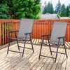 PAGED Set of 2 Patio Dining Chairs,Modern Rattan Outdoor Dining Chairs with Cushion and Backrest,Chairs Suitable for Patio,Garden - 2 of 4