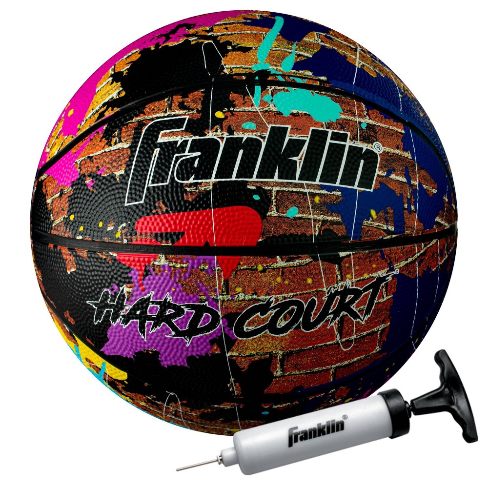 Franklin Sports Hard Court 29.5" Basketball with Air Pump