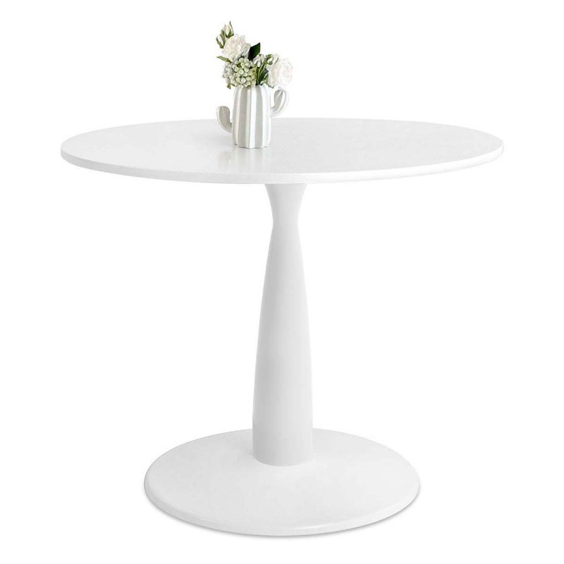 35.5'' Haven Round Top Pedestal Dining Table-The Pop Maison, 2 of 8