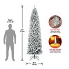 National Tree Company 9' First Traditions Unlit Slim Flocked Acacia Artificial Christmas Tree - 4 of 4