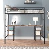 VYNXARIA Twin-size Loft Bed with Table & Shelves - 3 of 4