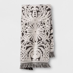 Allover Pattern Hand Towel Black/White - Opalhouse , Beige Black