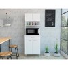 VYNXARIA Della 60" White Kitchen Pantry with Countertop & Storage Options - 2 of 4