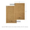 Black Prim Stars Tan Hand Towel Set of 2 16x26 VHC Brand - 4 of 4