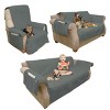 Furniture Cover- 100% Waterproof Protector Cover for Chair with Non-Slip Straps, Stain Resistant Material for Dogs, Pets, Kids by PETMAKER- Gray - 4 of 4
