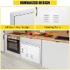 Brushed Stainless Steel BBQ Access Door, Outdoor Kitchen Cabinet Doors, Durable Weather-Resistant Doors for Barbecue Islands, Suitable for Outdoor - 2 of 4