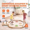 VEVOR Balance Beam Stepping Stones, 6 PCS Wooden Toddler Balance Boards, Montessori Toy for Kids 2-6, Build Coordination and Gross Motor Skills - 3 of 4