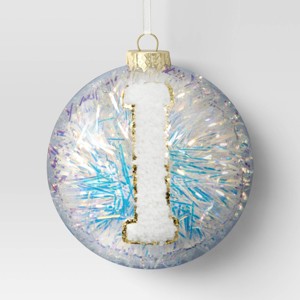 Christmas Monogram Plastic Tinsel Ball I - Wondershop™ - 1 of 3