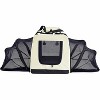 Pet Life Hounda Accordion Metal Framed Soft-Folding Collapsible  Expandable Pet Dog Crate Blue - 2 of 3