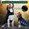 Dog Winter Coat, Reversible Waterproof Dog Jacket with Reflective Strip, Warm Dogs Fleece Vest Adjustable Plaid Christmas Doggy Cold Weather Clothes - 3 of 4