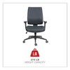 Alera Alera Wrigley Series High Performance Mid-Back Synchro-Tilt Task Chair, Supports 275 lb, 17.91" to 21.88" Seat Height, Black - image 4 of 4