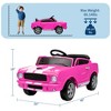 12v Battery Powered Ride on Toys, Ride on Licensed Shelby GT350 Car with Remote Control, Kids Electric Vehicle with Safety Belt - 2 of 4