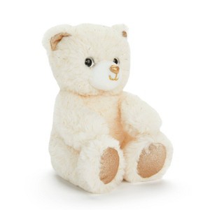 FAO Schwarz 7" Cream Glitter Bear Toy Plush - 1 of 4