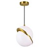 CWI Lighting Gemini 1 Light Pendant With Brass Finish - 2 of 4