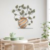 Brewster Betel Botanical Metal Wall Art: Iron Construction, 30" Height, Contemporary Style, Dry Dust Care, Vertical Orientation - 2 of 4