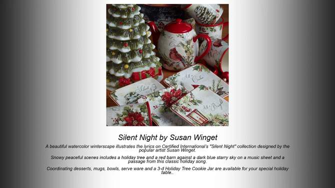 Silent Night Serving Bowl - Certified International, 2 of 5, play video