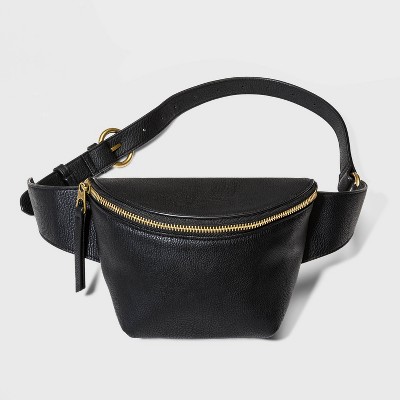 black fanny pack women's