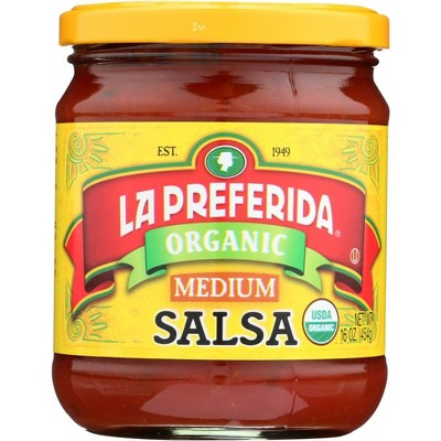La Preferida Organic Medium Salsa - 12 pack, 16 oz