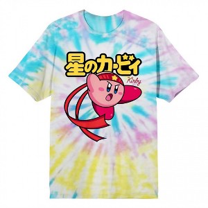 Adult Kirby Fighter Tie-Dye T-Shirt - 1 of 2