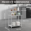 Stainless Steel Work Table with Overshelf - 2 of 4