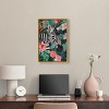 Art Remedy Zebra Hidden in Tropics Tropical Jungle Animals Wall Art Framed - 2 of 4