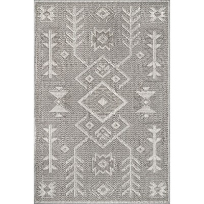Nuloom Theresa Textured Southwestern Indoor Area Rug - Grey 5x7