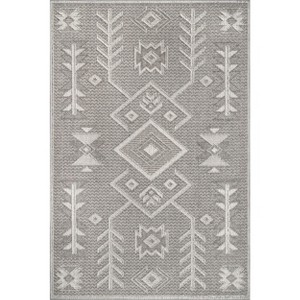 Nuloom Theresa Textured Southwestern Indoor Area Rug - Grey 5x7 - 1 of 4