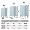 Luggage Sets,20/24/28Inch ABS Spinner Wheel Luggages With Cup Holder And USB Port And Phone Holder,3 Piece Set Of Luggage-Cuddlewood - 4 of 4