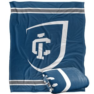 Ithaca College Primary Logo Silky Touch Blanket White 50x60 - 1 of 4