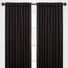 Chanasya 2pk Solid Contemporary Print Room Darkening Window Curtain Panels - Set of 2 - image 2 of 4