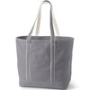 Lands' End Open Top Long Handle Canvas Tote Bag - 3 of 4