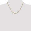 Black Bow Jewelry 2.5mm, 10k Yellow Gold Lightweight D/C Rope Chain Necklace - 2 of 4