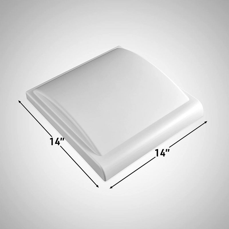 Hike Crew 14" RV Vent Fan Replacement Cover, RV Fan Lid - White, 2 of 6