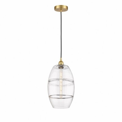 Vaz - 1 Light Cord Hung Mini Pendant In Industrial Style-18.5 Inches Tall and 10 Inches Wide