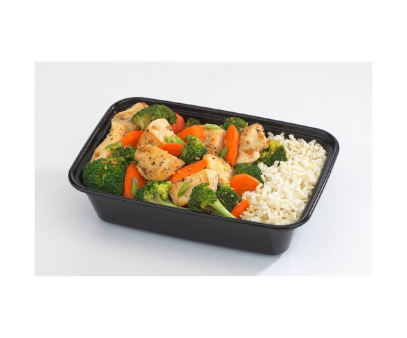 Good Cook Meal Prep Black Containers + Lids - 10ct