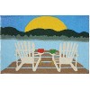 Jellybean Sunrise at the Lake Doormat – Scenic Indoor/Outdoor Mat with Nature Design, Machine Washable, Eco-Friendly, 20" x 30" - 2 of 3